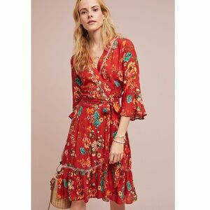 FARM Rio for Anthropologie Wrap Dress
